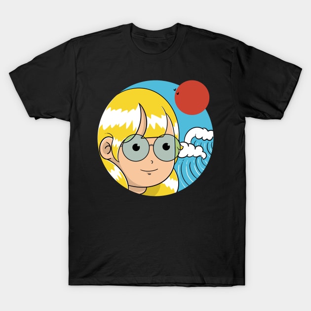 Beach Girl T-Shirt by Artthree Studio